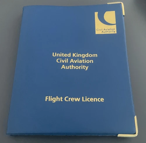 Photo of a pilot's licence'